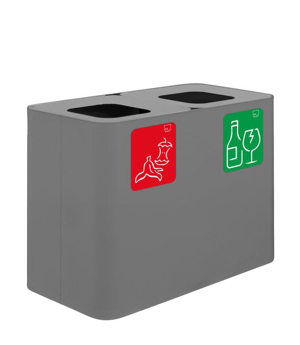 Stazione raccolta differenziata 80x38xh. 50 cm - 140 lt