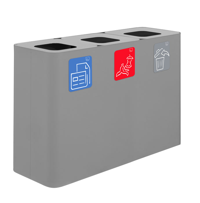 Stazione raccolta differenziata 115x38xh. 80 cm - 300 lt