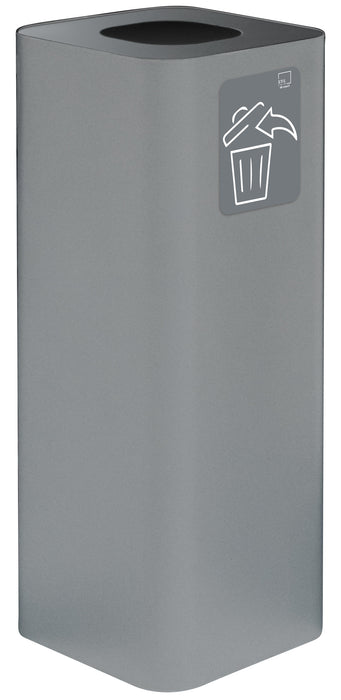 Contenitore raccolta differenziata in metallo 30x30xh. 80 cm - litri 60